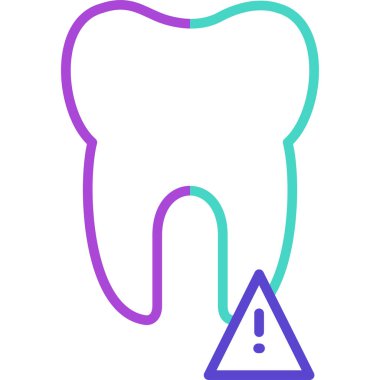 Diş. Web simgesi basit illüstrasyon