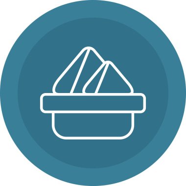 Gıda simgesinin vektör illüstrasyonu