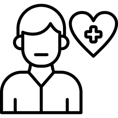 heart care icon vector illustration