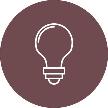 Ampul. Web simgesi vektör illüstrasyonu