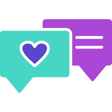 İleti simgesi. Vektör çizim