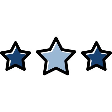 Yıldız simgesi seti. vektör simgesi