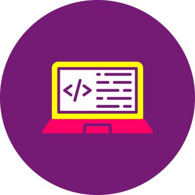 Bilgisayar. Web simgesi basit illüstrasyon