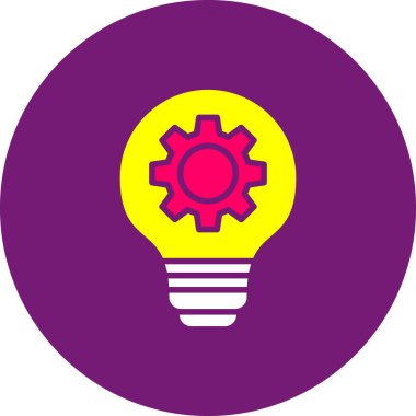 Fikir simgesi vektör illüstrasyonu