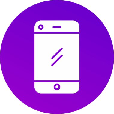 Cep telefonu simgesinin vektör illüstrasyonu