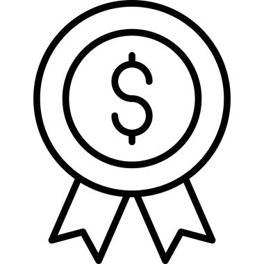 ödül madalya ikonu, vektör tasarımı