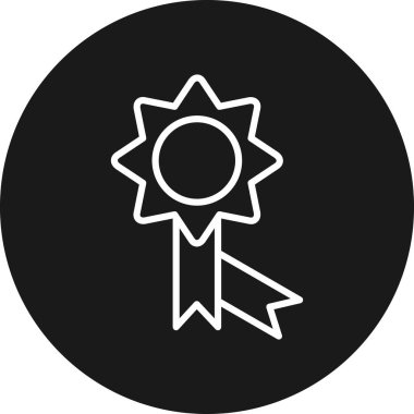 ödül simgesi, illüstrasyon vektör tasarımı izole edildi