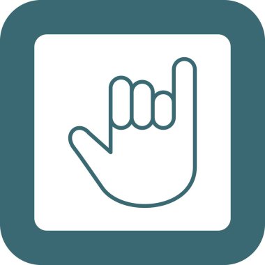 parmak simgesi vektör illüstrasyonu