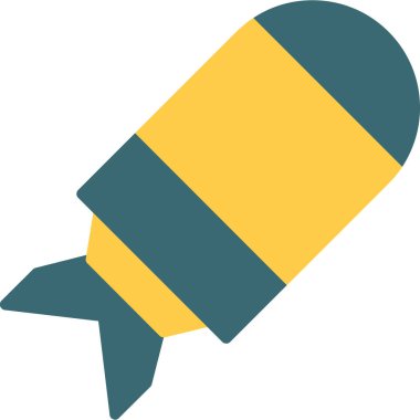 roket ikonu vektör illüstrasyonu