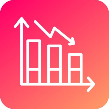 Grafik simgesinin vektör illüstrasyonu
