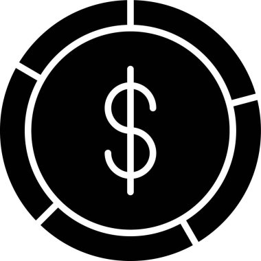 Dolar simgesi vektör illüstrasyonu