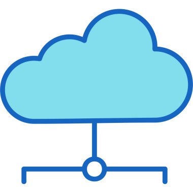 bulut hesaplama vektörü illüstrasyonu