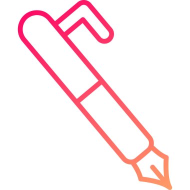 Kalem. Web simgesi basit illüstrasyon