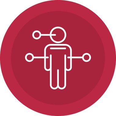 iş insanları simgesi, vektör illüstrasyonu