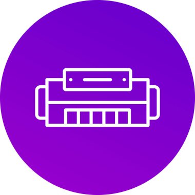 Modern b 'nin vektör illüstrasyonu yazıcı simgesinden yoksun