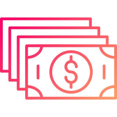 Bir çanta dolusu doların vektör çizimi