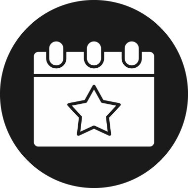 Takvim. Web simgesi basit illüstrasyon