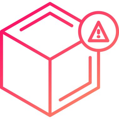 Kırmızı bir kutunun vektör illüstrasyonu