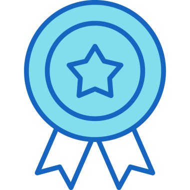 Madalya simgesi, vektör illüstrasyon tasarımı