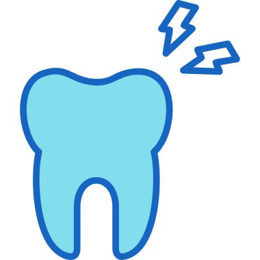 diş simgesi vektör illüstrasyonu