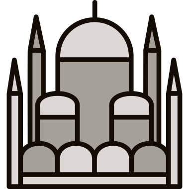 Şehir simgesini ana hatları doldurulmuş olarak inşa etmek