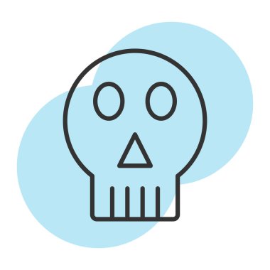 Kurukafa simgesi vektör illüstrasyonu