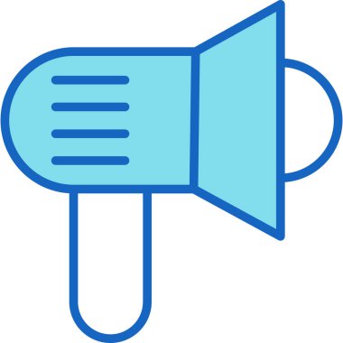 Konuşmacı. Web simgesi basit illüstrasyon