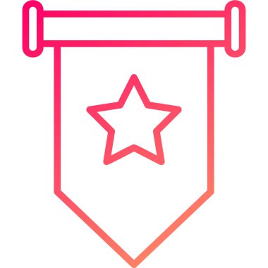 Bir kalkan simgesinin vektör illüstrasyonu