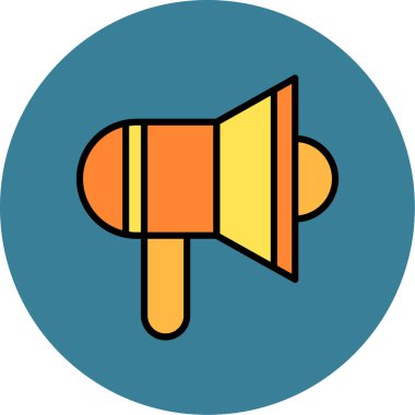 Hoparlör ikonu. Web için hoparlör vektör simgelerinin özet çizimi