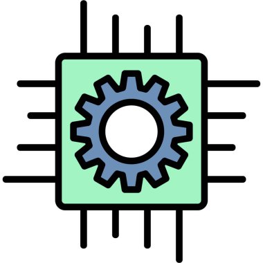 dişli simgesi. özet çizimi