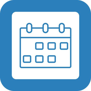 Takvim simgesi vektör illüstrasyonu