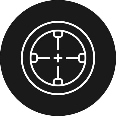 hedef simge vektör illüstrasyonu