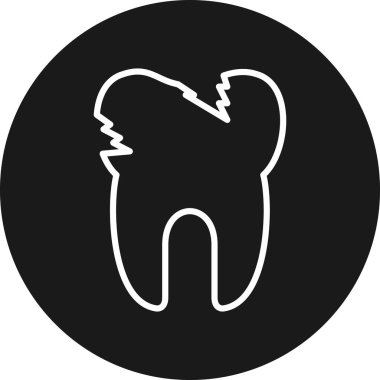 Diş Ağı simgesi basit illüstrasyon