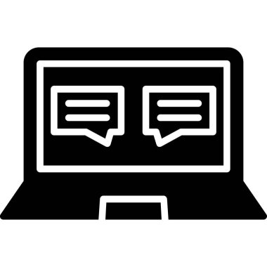 Web ve mobil uygulaması tasarımı, bilgisayar logo kavramı için beyaz arka plan üzerinde izole bilgisayar simge vektör