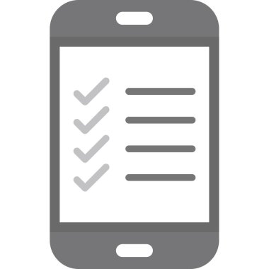 cep telefonu simgesi. web tasarımı için akıllı telefon vektör simgelerinin düz çizimi