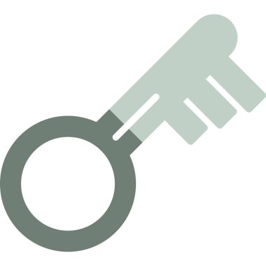 anahtar vektör simgesi. biçim iki renkli düz sembol, yumuşak mavi renkler, yuvarlak açılar arkaplan, beyaz arkaplan