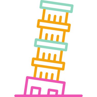 kule inşaat simgesi düz biçimli