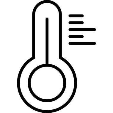 Sıcaklık. Web simgesi basit tasarım