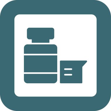 haplar ve kapsüller vektör simgesi.