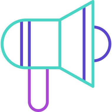 Konuşmacı. Web simgesi basit tasarım