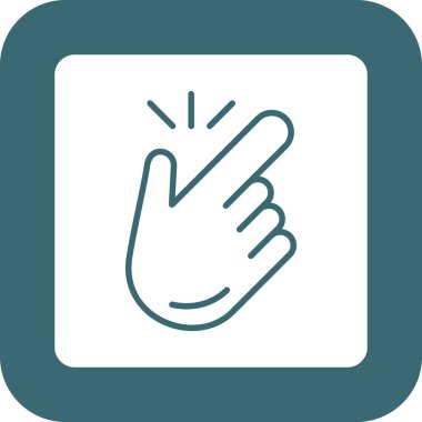 Sol el hareketi, vektör illüstrasyonu