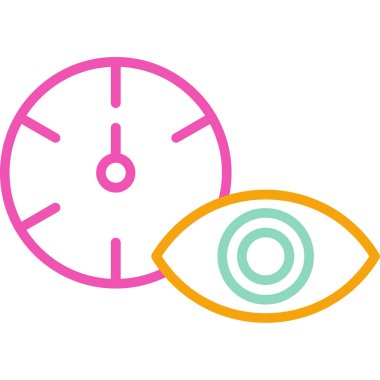 Göz simgesi vektör illüstrasyonu