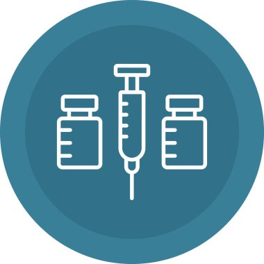 tıbbi ve ilaç renkli vektör simgesi.