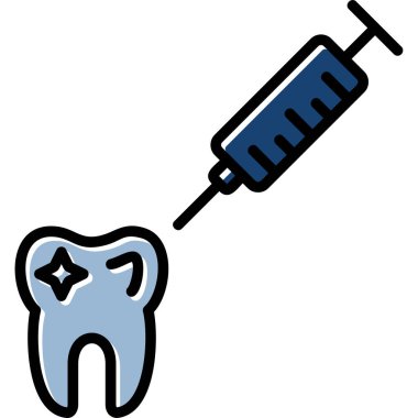 Diş bakımı ikonu. Beyaz arkaplanda izole edilmiş web tasarımı için diş bakımı vektör simgesinin özet çizimi