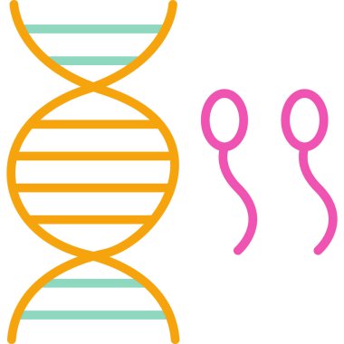 dna. Web simgesi basit illüstrasyon
