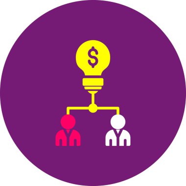 Ampul. Web simgesi basit illüstrasyon