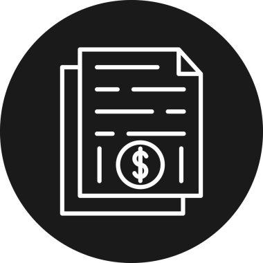 belge simgesi vektör illüstrasyonu