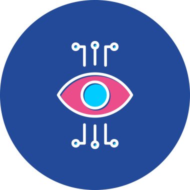 Göz simgesi vektör illüstrasyonu