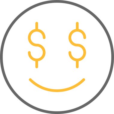 Para için. Web simgesi basit illüstrasyon