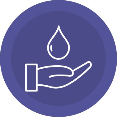 Su damlası. Basit resimleme